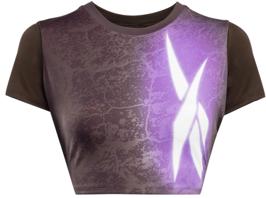 Krop-top Reebok Lux Bold Cropped T-Shirt Lila | 100205572, 4