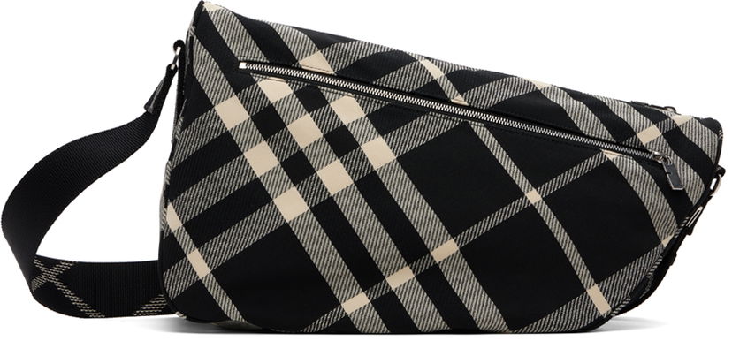 Torba za čez ramo Burberry Burberry Large Shield Bag Črna | 8089304