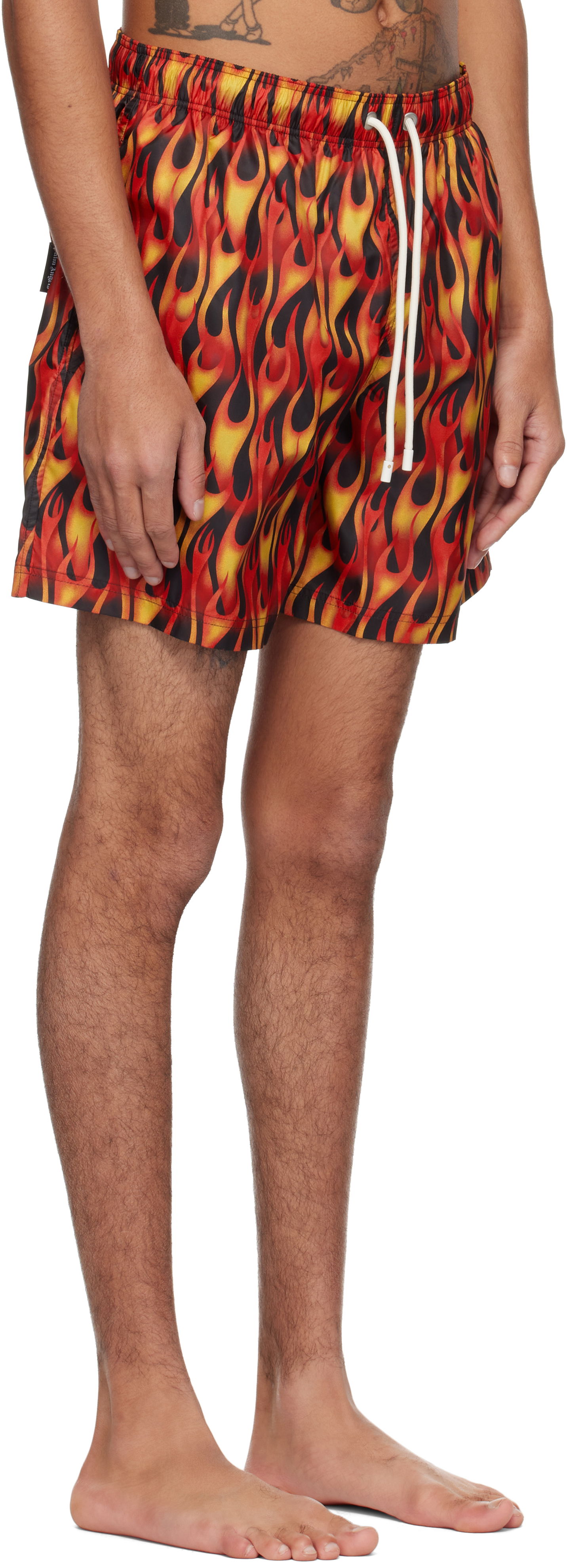 Kopalke Palm Angels Palm Angels Flames Swim Shorts Večbarvna | PMFD012S25FAB0072518, 1
