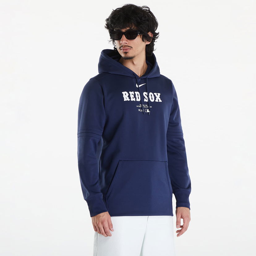 Pulover Nike AC TF Hoodie PO Boston Red Sox Midnight Navy/ Midnight Navy Mornarica | NAC3-160N-BQ-J37