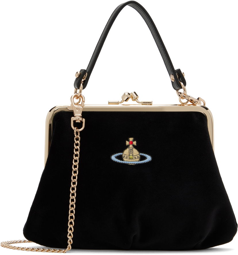 Torbica Vivienne Westwood Granny Frame Bag Črna | 4B01000BW-W00ZL-