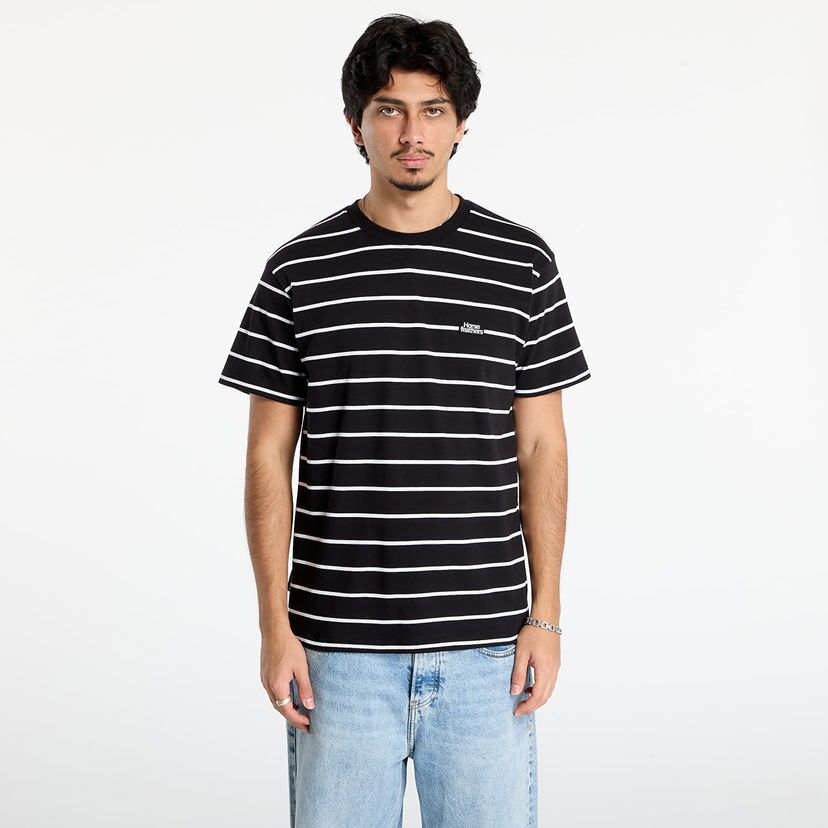 Majica Horsefeathers Agent Striped T-Shirt Črna | SM1383E