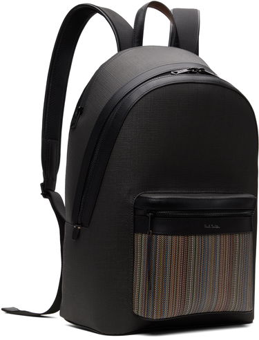 Nahrbtnik Paul Smith Paul Smith Coated Canvas Signature Stripe Pocket Backpack Črna | M1A-8102-PCOATC-PR, 1