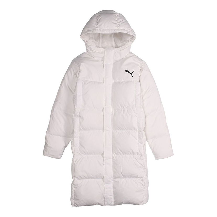 Puhovka Puma Long Padded Sportswear Jacket Bela | 581642-02