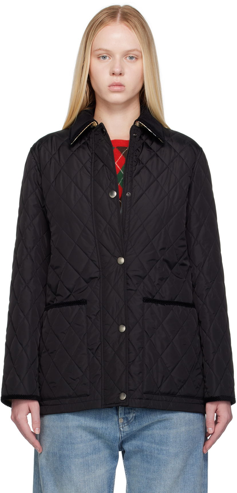 Jakna Burberry Burberry Broadway Quilted Jacket Črna | 8113824