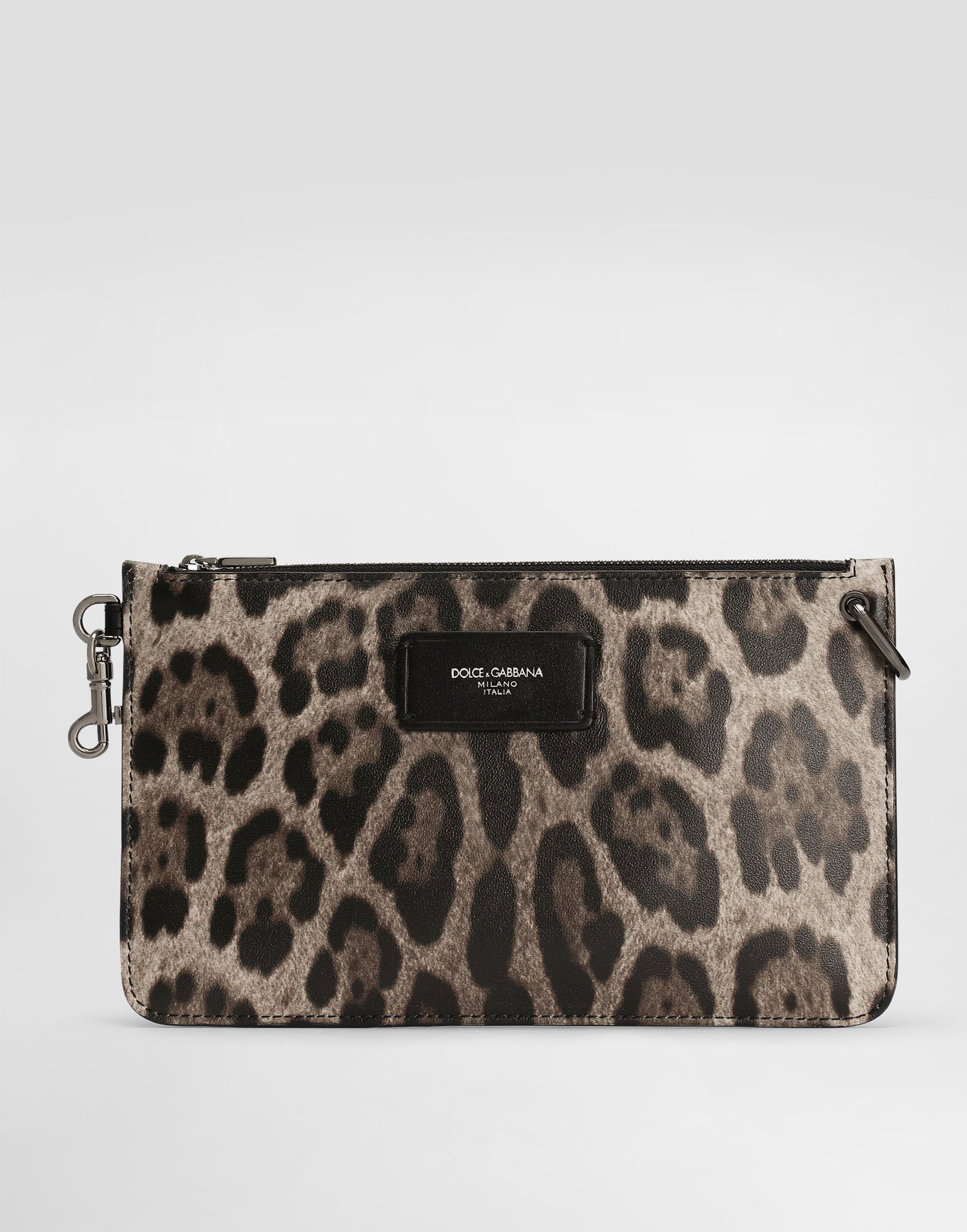 Potovalna torba Dolce & Gabbana Dolce & Gabbana Calfskin Leopard Print Toiletry Bag Večbarvna | BP3343A6519HY13M, 0