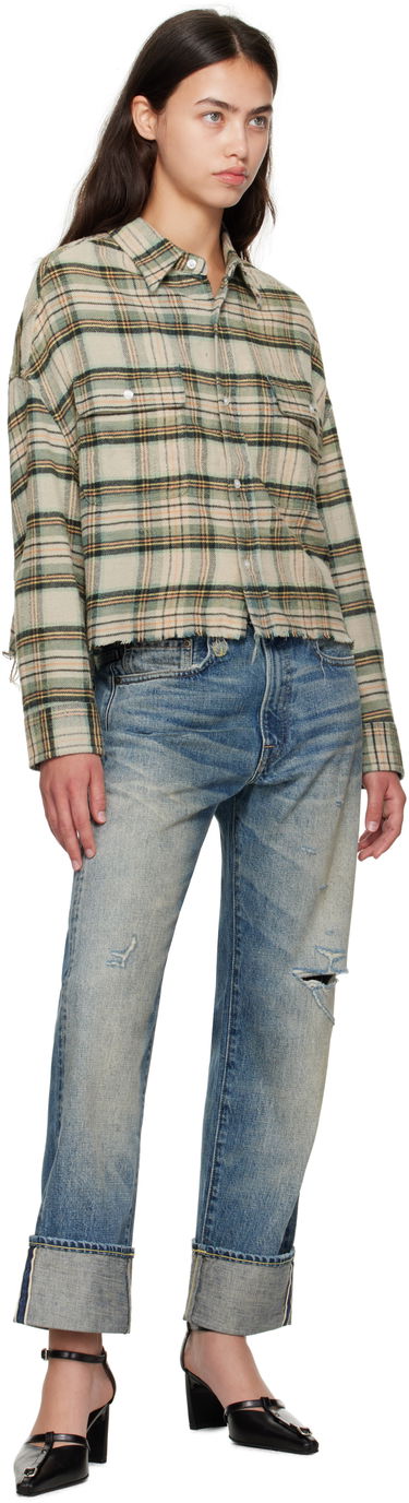 Srajce R13 R13 Cropped Plaid Shirt Zelena | R13W7298-R558B, 3