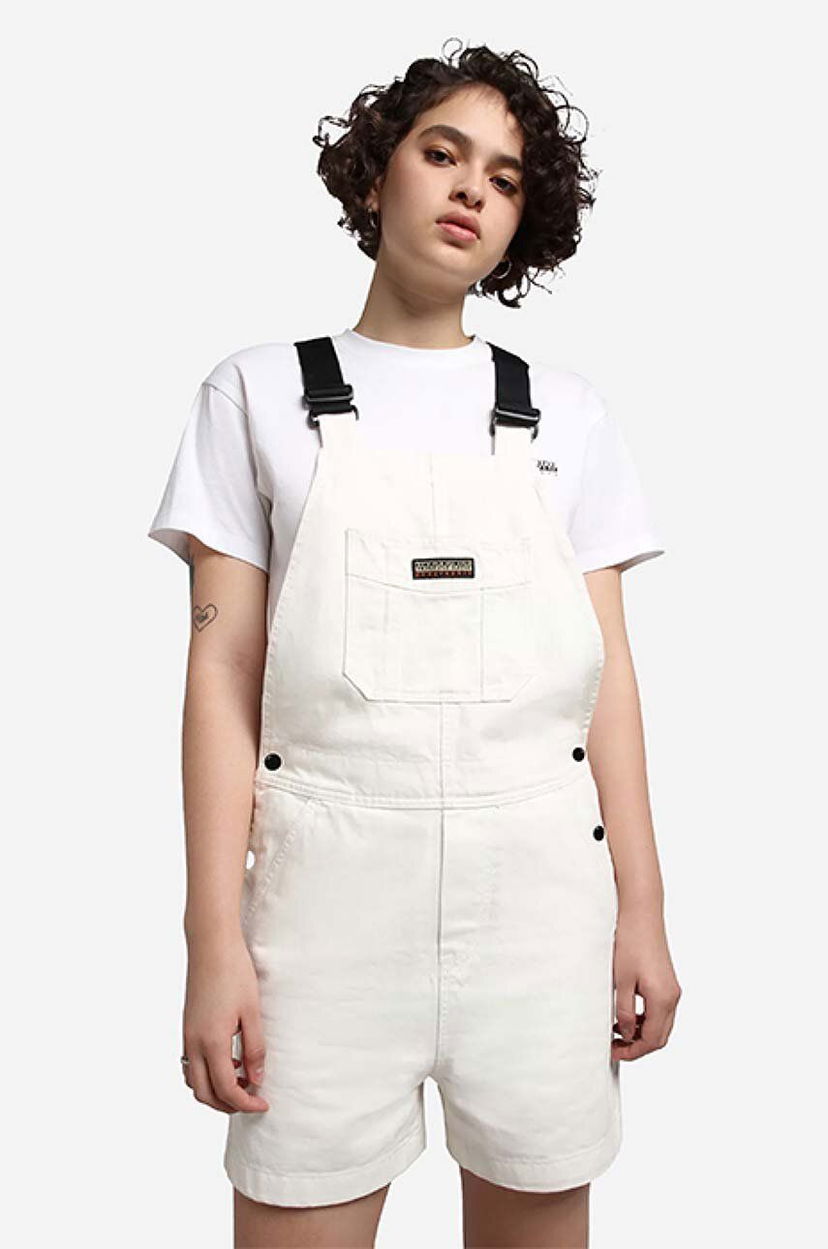 Kombinezon Napapijri High Waist Jumpsuit Bela | NA4GCB.N1A