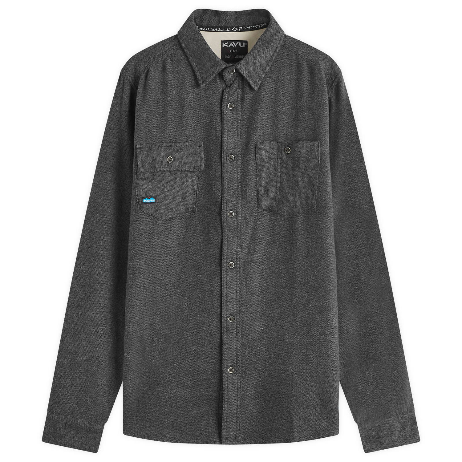 Srajce KAVU Langley Flannel Overshirt Large Siva | 5039-2027, 0