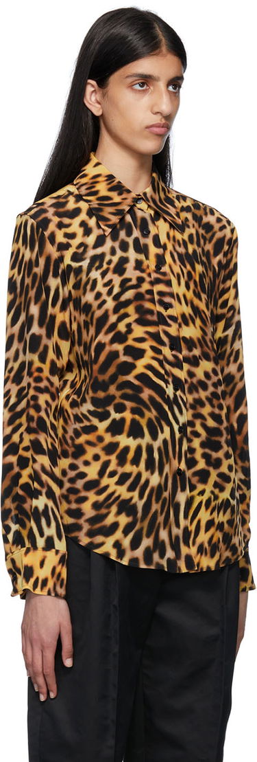 Srajce Stella McCartney Stella McCartney Leopard Print Silk Shirt Rumena | 6200163AS200, 1