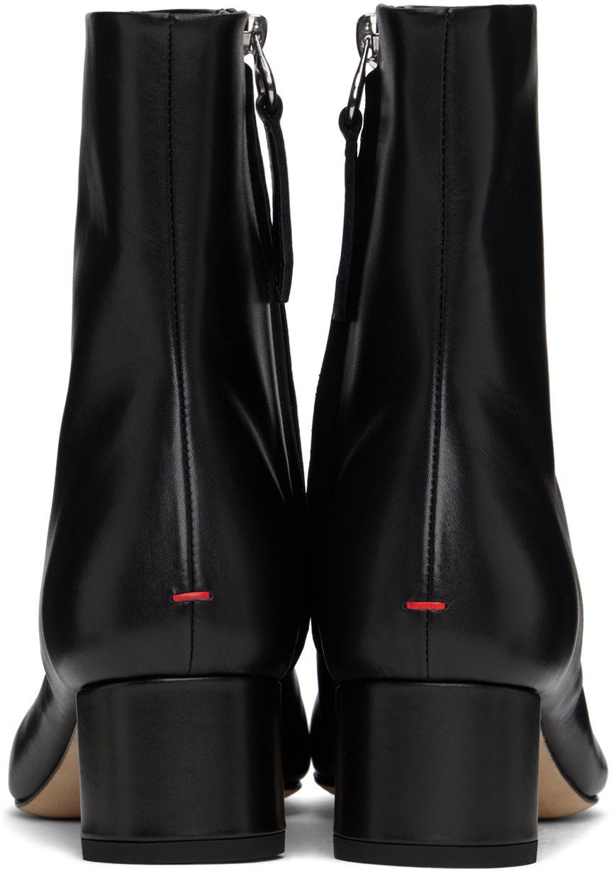 Oblačila Aeyde Aeyde Allegra Leather Ankle Boots Črna | A11-AB-ALLD55BL-223-800-046, 1