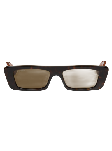 Sončna očala Gucci Tortoiseshell Rectangular Črna | GG1331S-003
