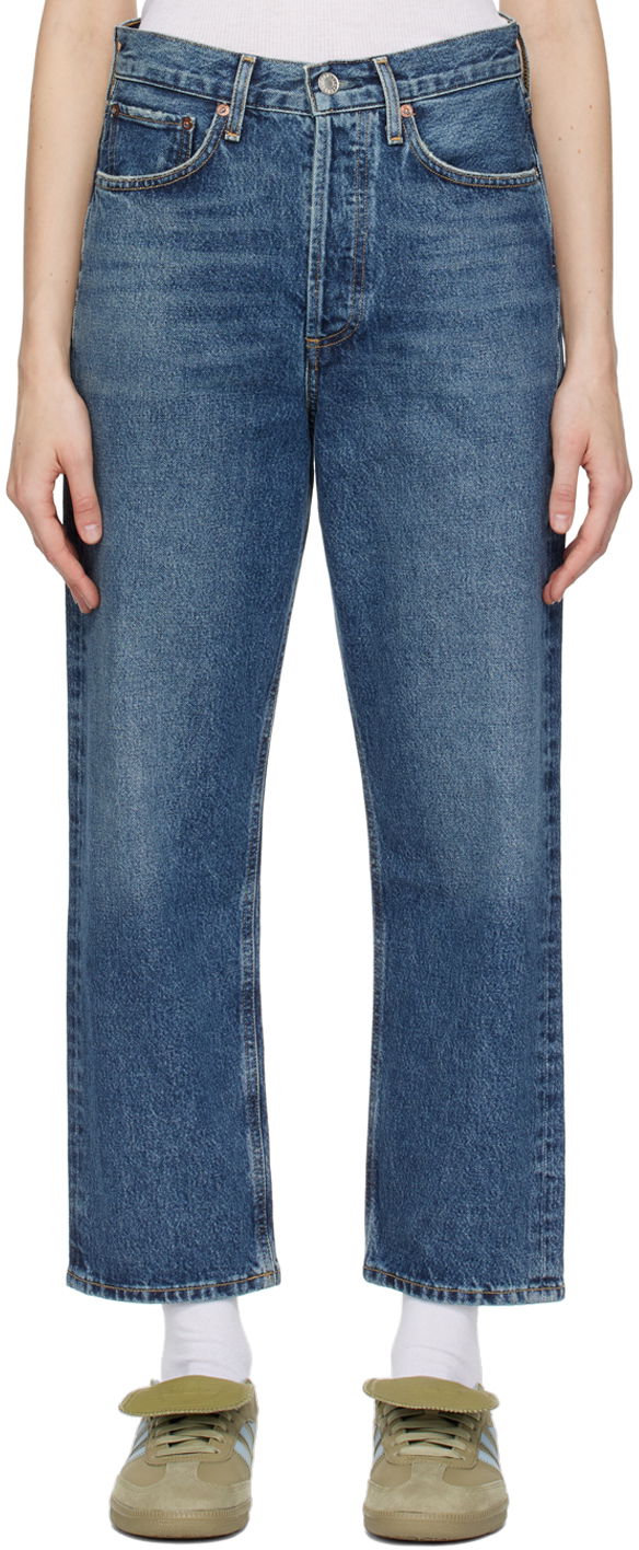 Kavbojke AGOLDE 90's Crop Jeans Mornarica | A173E-1206