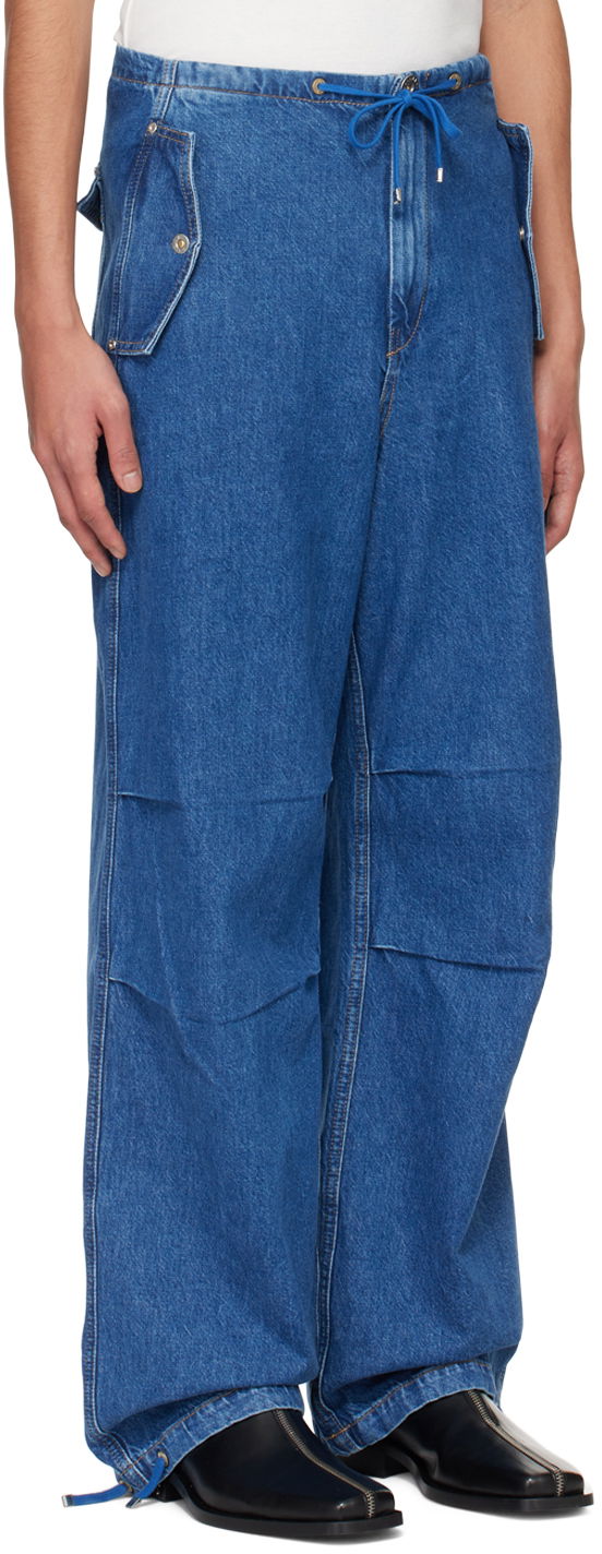 Kavbojke Dion Lee Relaxed Fit Drawstring Jeans Modra | C2174PS24, 1