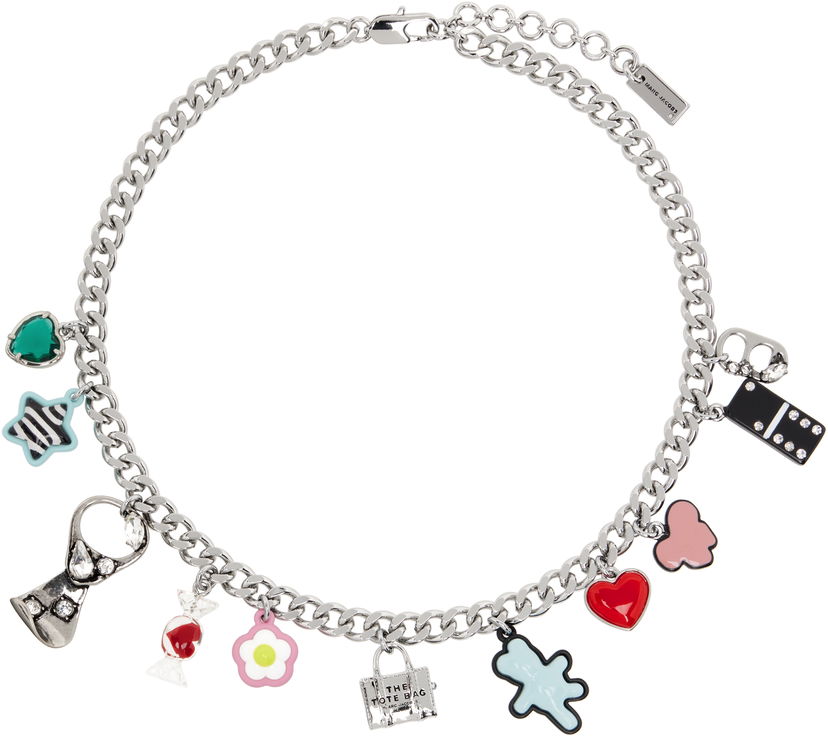 Ogrlica Marc Jacobs Marc Jacobs Charm Necklace with Hanging Pendants Kovinski | 2S5JNC001J62