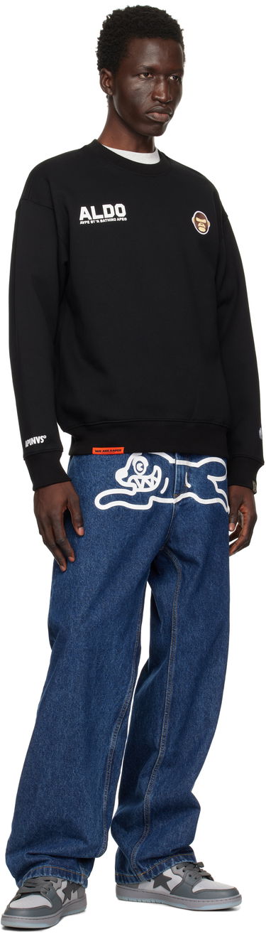 Pulover AAPE by A Bathing Ape AAPE by A Bathing Ape 'AAPER Aldo' Sweatshirt Črna | AAPSWMB377XXNBKX, 3
