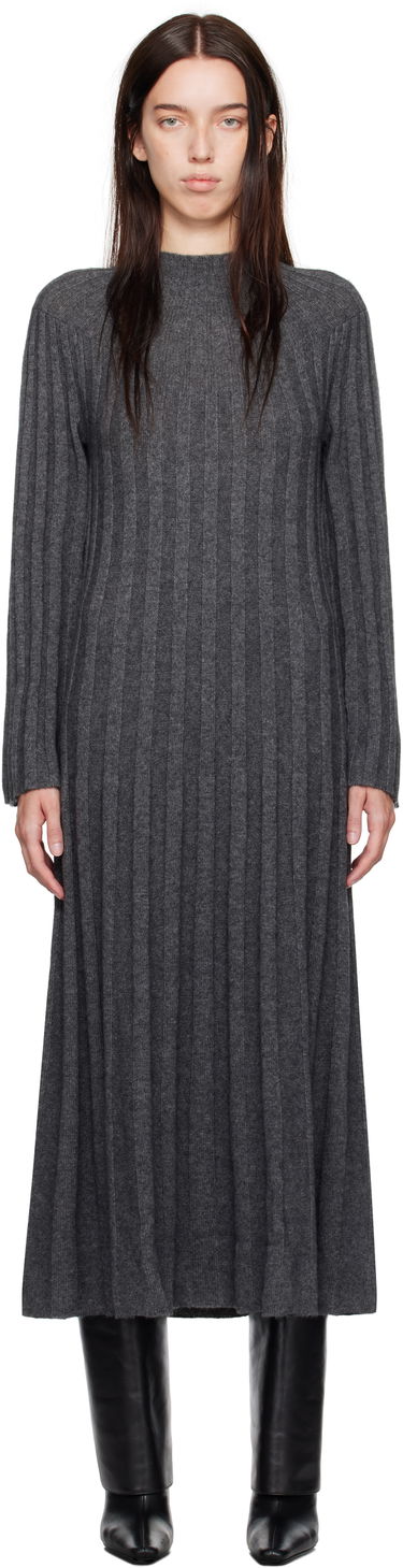 Obleke Loulou de Saison Loulou de Saison Irma Maxi Dress Siva | IRMA, 0