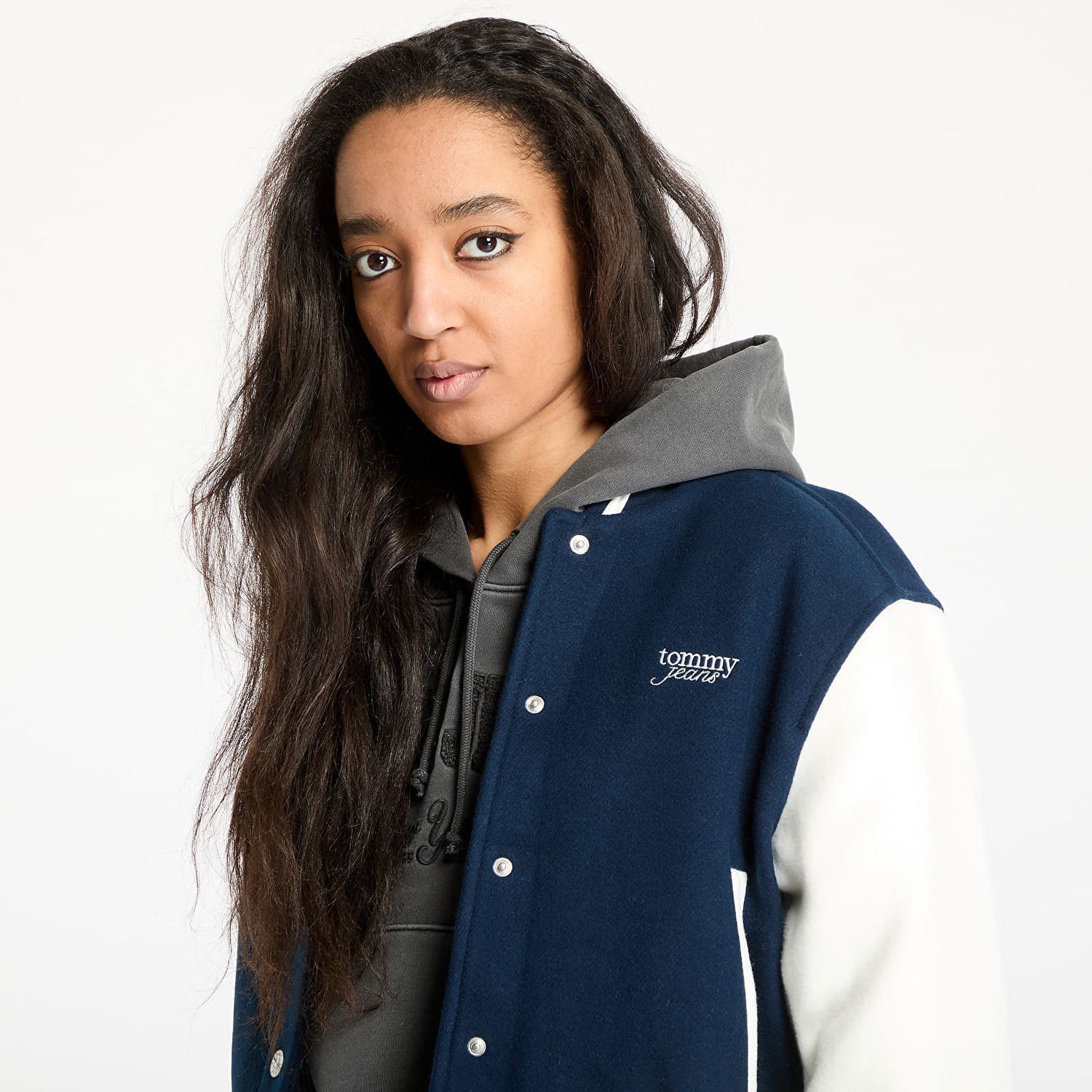 Bomber jakna Tommy Hilfiger Tommy Jeans Wool Varsity Bomber Jacket Mornarica | DW0DW19320 C1G, 1