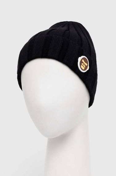 Beanie AAPE by A Bathing Ape AAPE Basic "Aldo" Badge Beanie Črna | AHT5245, 2