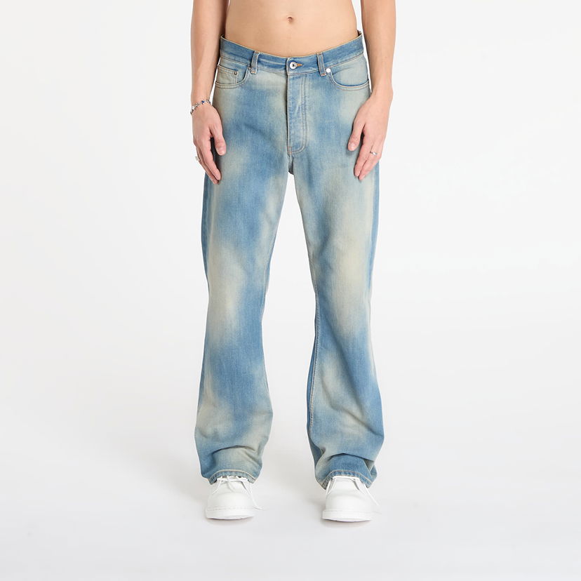 Kavbojke Off-White Diag Raw Patch 90S Skate Jean Modra | OMYA18WF25DEN0034141