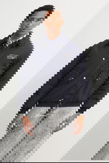 Bomber jakna Lacoste Padded Bomber Jacket with Collar and Chest Patch Mornarica | BH5167, 0