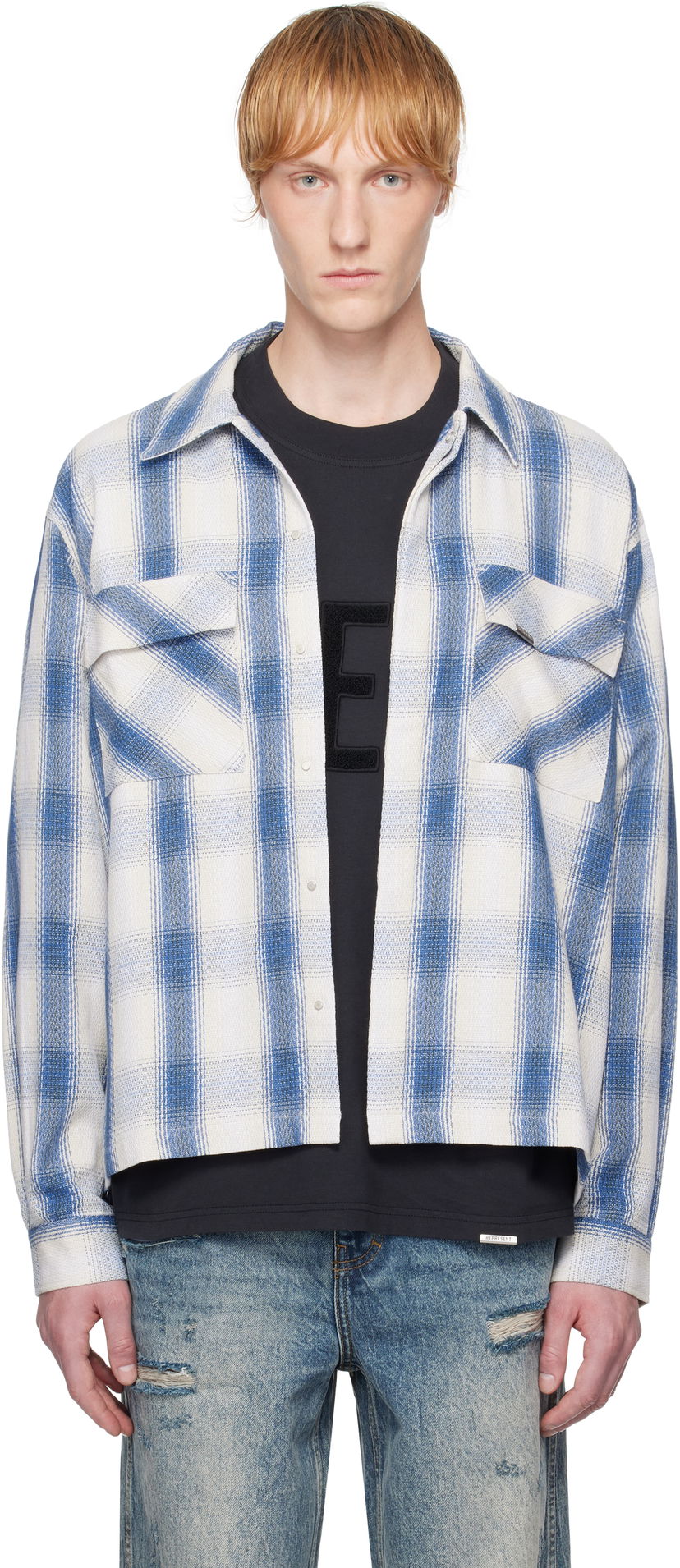 Srajce Represent Clo Represent Season Flannel Shirt Modra | MLM2905