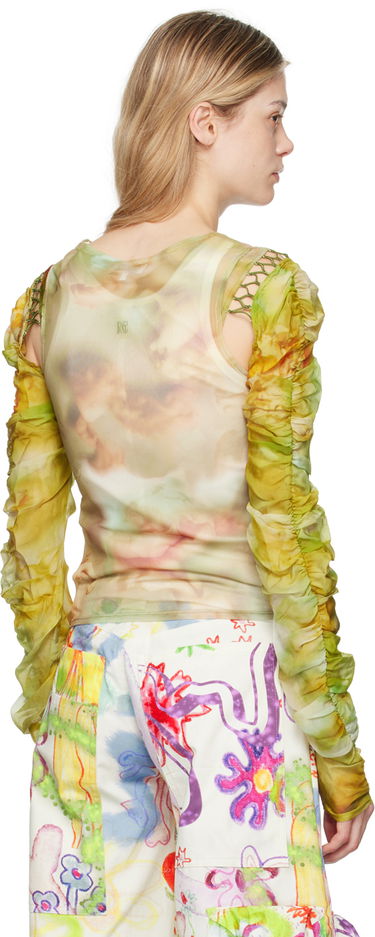 Majica brez rokavov Collina Strada Collina Strada Cardio Delilah Sheer Long Sleeve Blouse Zelena | XX3288, 2