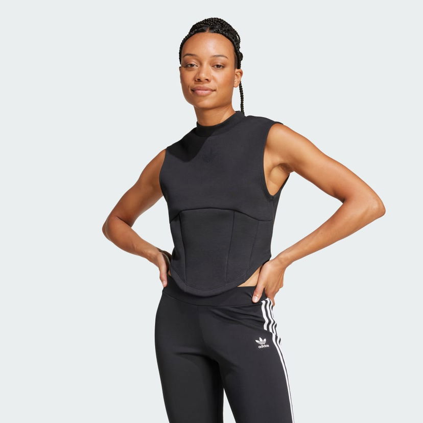 Majica brez rokavov adidas Performance Interlock Training Vest Črna | JJ0967