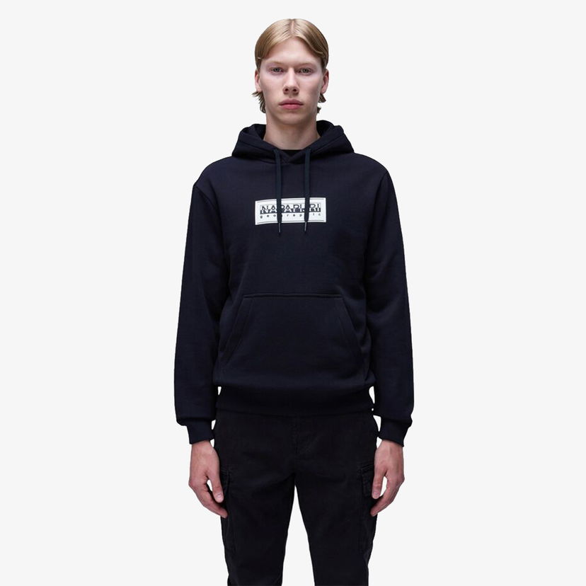 Pulover Napapijri Black Logo Hoodie Črna | NP0A4I190411