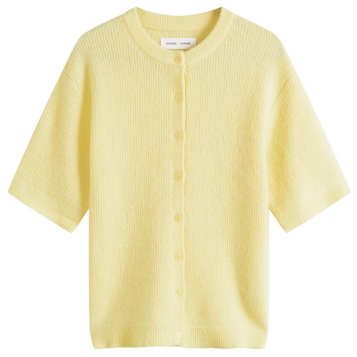 Pleteni pulover Samsoe Samsoe Samsøe Samsøe Saanouria Short Sleeve Cardigan Rumena | F25200115-110619TCX, 0