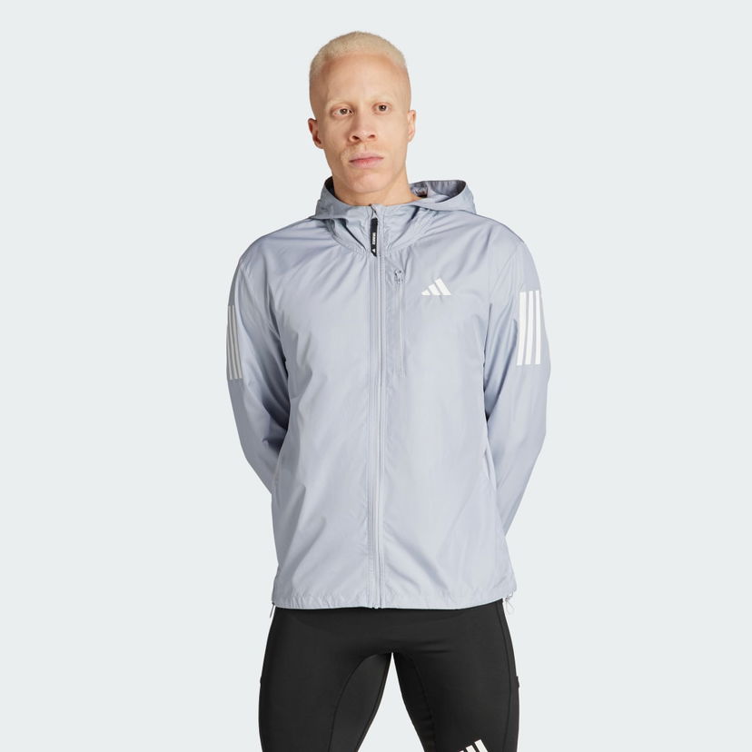 Vetrovka adidas Performance Own the Run Siva | IN1484