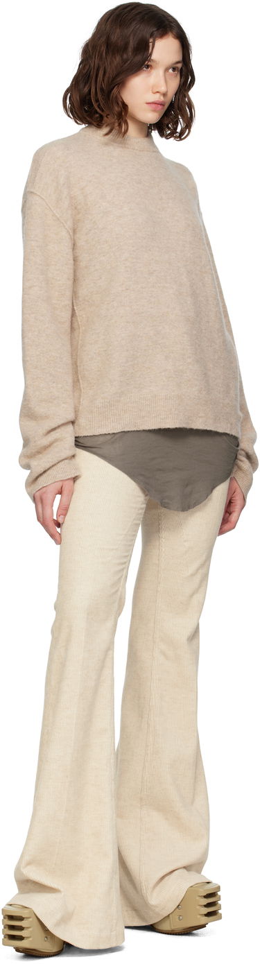 Hlače Rick Owens Rick Owens Bolan Bootcut Corduroy Trousers Bež | RP02E4329 MLC, 3