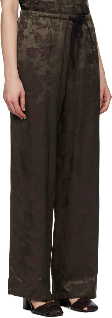 Hlače Maison Margiela MM6 Maison Margiela Jacquard Wide-Leg Trousers Črna | S52KA0551 M35471, 4