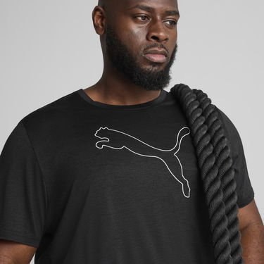 Majica Puma Essentials Heather Cat Tee Črna | 525907_01, 4