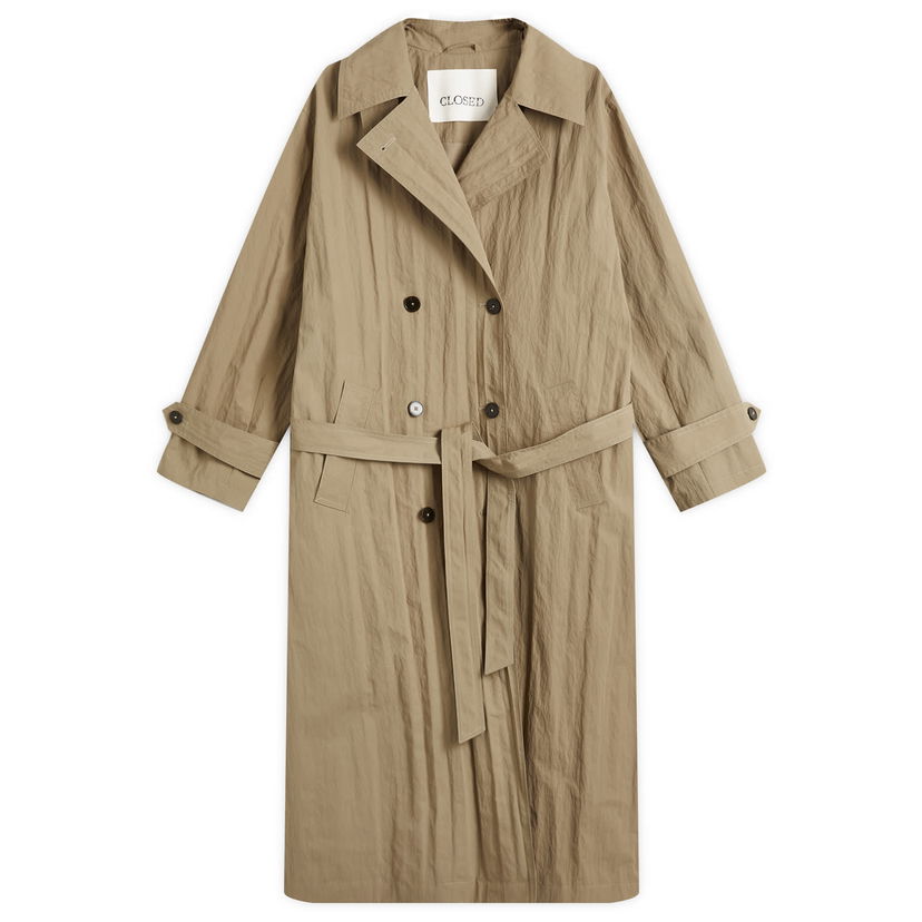Trenčkot CLOSED Women's Double-Breasted Trench Coat With Belt Bež | C97933-682-22