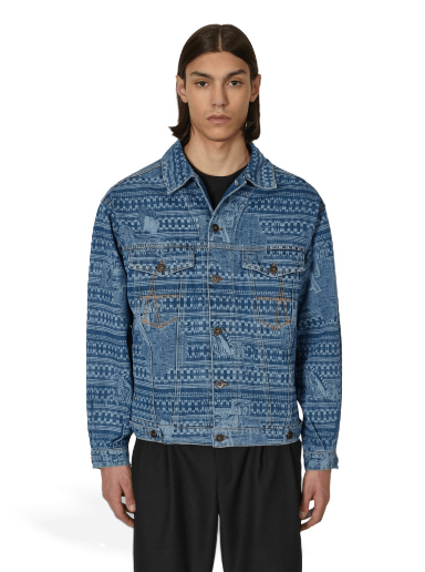 Jakna Ahluwalia Kampala Denim Jacket Modra | M-AHLU-DE001-SS23-FA6  LI