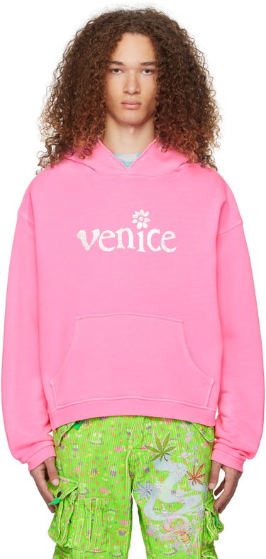 Pulover ERL Venice Print Hoodie Roza | ERL07T031, 0