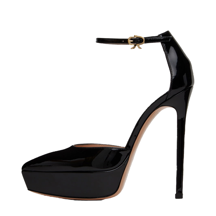 Superge in čevlji Gianvito Rossi Kasia Platform Heels Črna | G40365.15RIC.VER