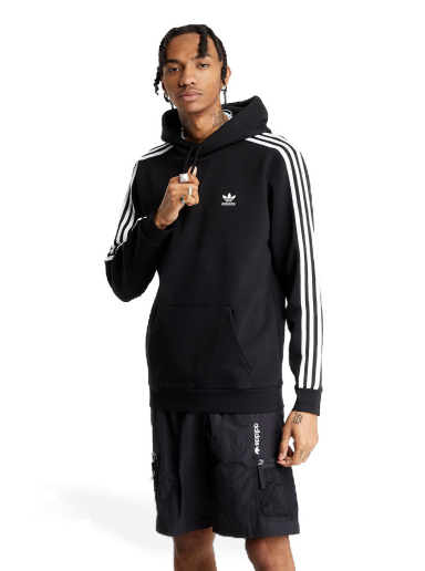 Pulover adidas Originals 3-Stripes Hoody Črna | H06676