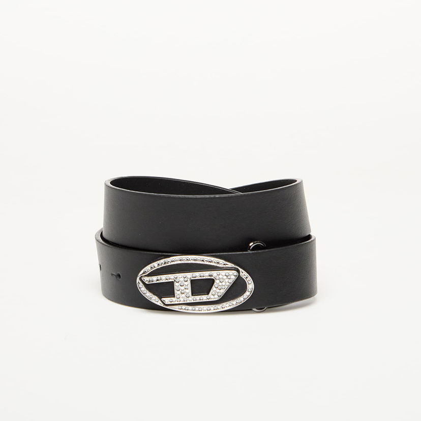 Pasovi Diesel Diesel Oval D Logo B-1Dr-Layer Strass Belt Črna | X10305_PR271 Black