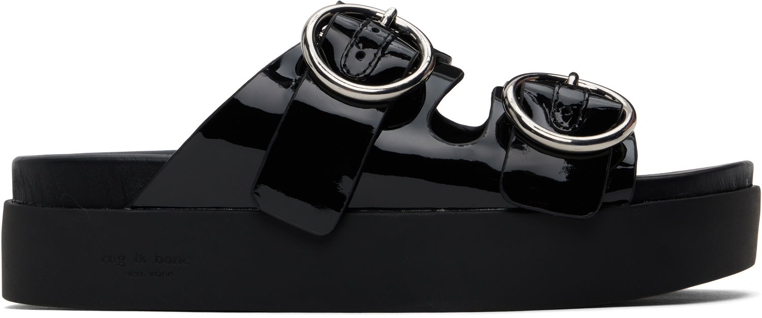 Oblačila rag & bone Rag & Bone Geo Platform Sandals Črna | WFF24HF1002PA02, 0