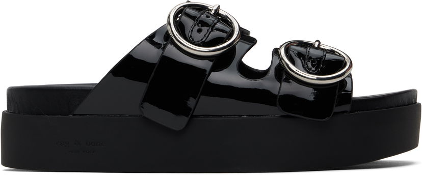 Oblačila rag & bone Rag & Bone Geo Platform Sandals Črna | WFF24HF1002PA02