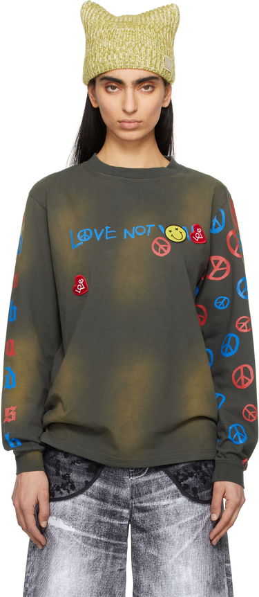 Majica Andersson Bell Andersson Bell 'Love Not War' Long Sleeve T-shirt Zelena | atb1254u, 0