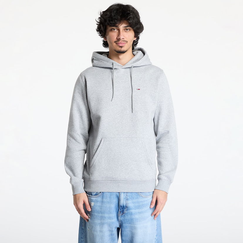 Pulover Tommy Hilfiger Tommy Jeans Regular Flag Hoodie Siva | DM0DM20742 P6N