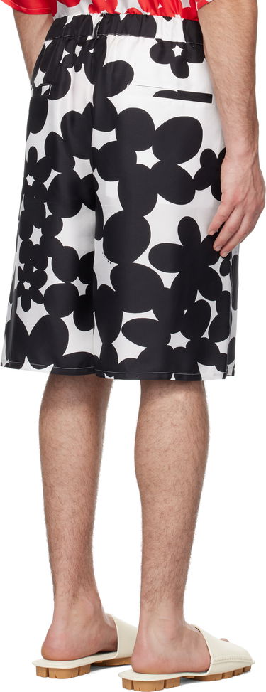 Kratke hlače Marni Marni Dillies Print Silk Bermuda Shorts Bela | PUMU0291A1 UTSG26, 2