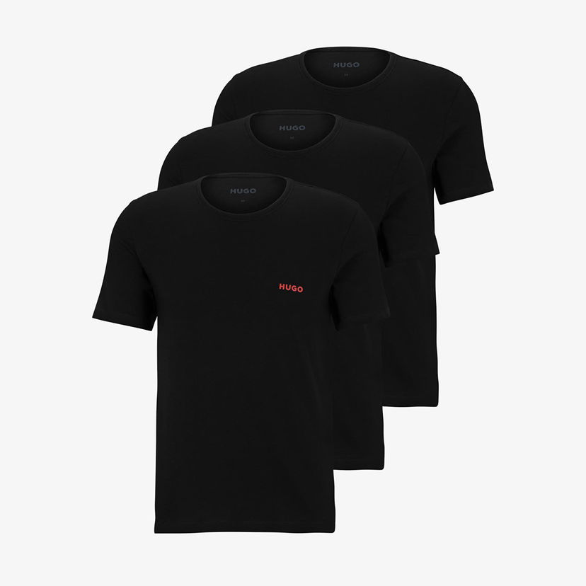 Majica BOSS 3-Pack Crew Neck Cotton T-Shirts Črna | 50493972-001