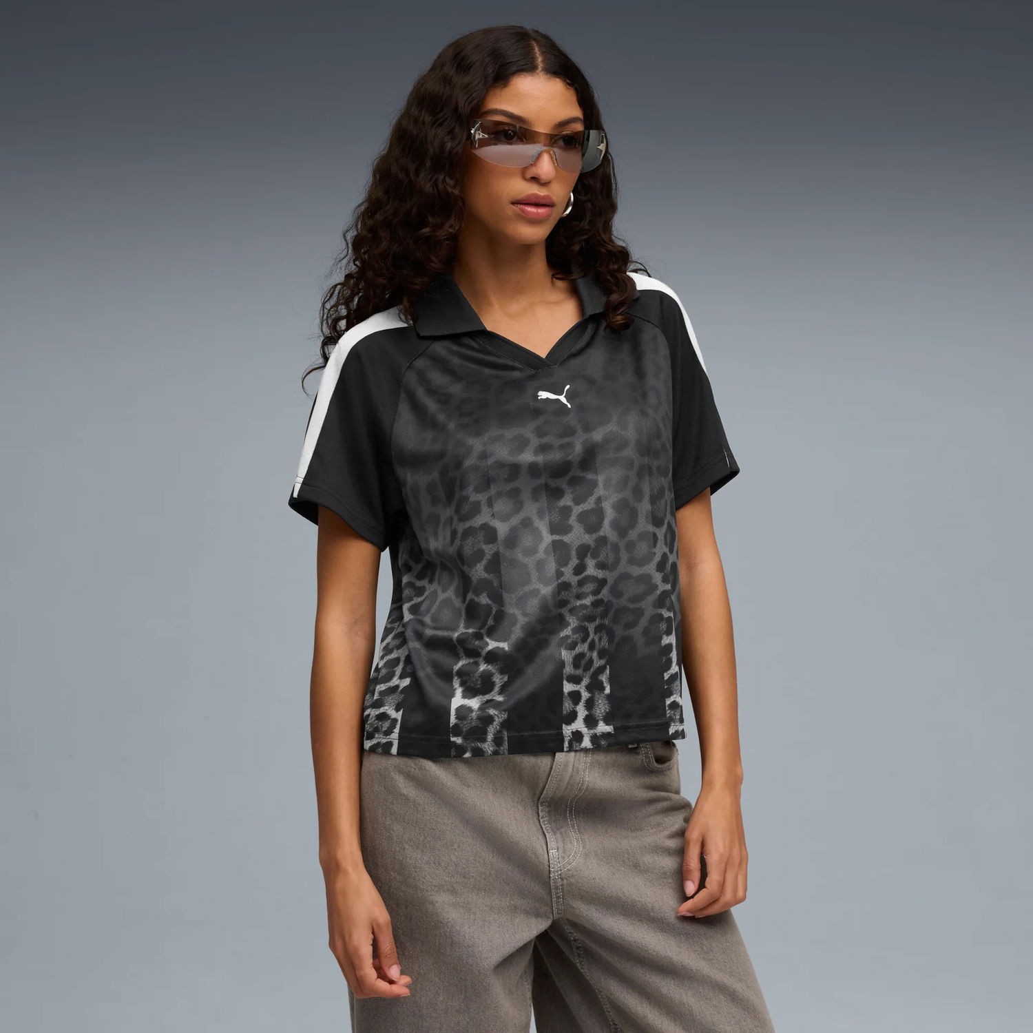 Dres Puma T7 Leo Luxe Relaxed Jersey Črna | 633499-01, 1
