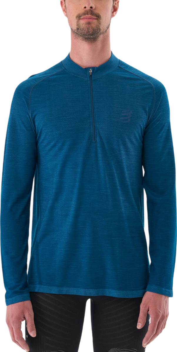 Majica Compressport Men's Long Sleeve Running T-Shirt Modra | atsm4885101l