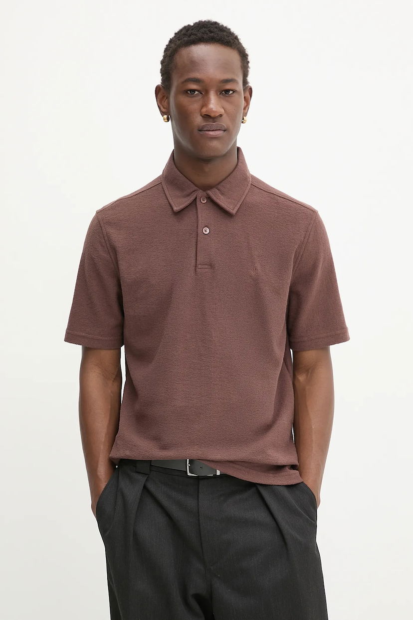 Polo majica Samsoe Samsoe Samsoe Samsoe SAKVISTBRO Polo Shirt Rjava | M10000053