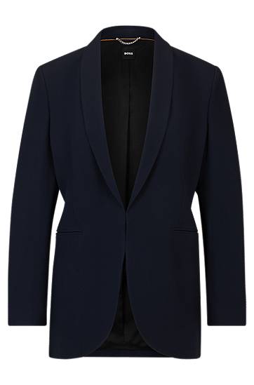 Jakna BOSS Regular-Fit Shawl-Lapel Jacket Mornarica | 50512808